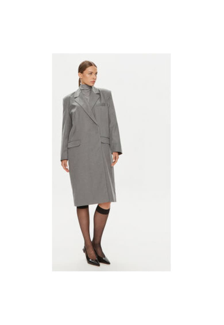 Palton dama - 304354182 - Tencel/Rayon - Gri - Gri