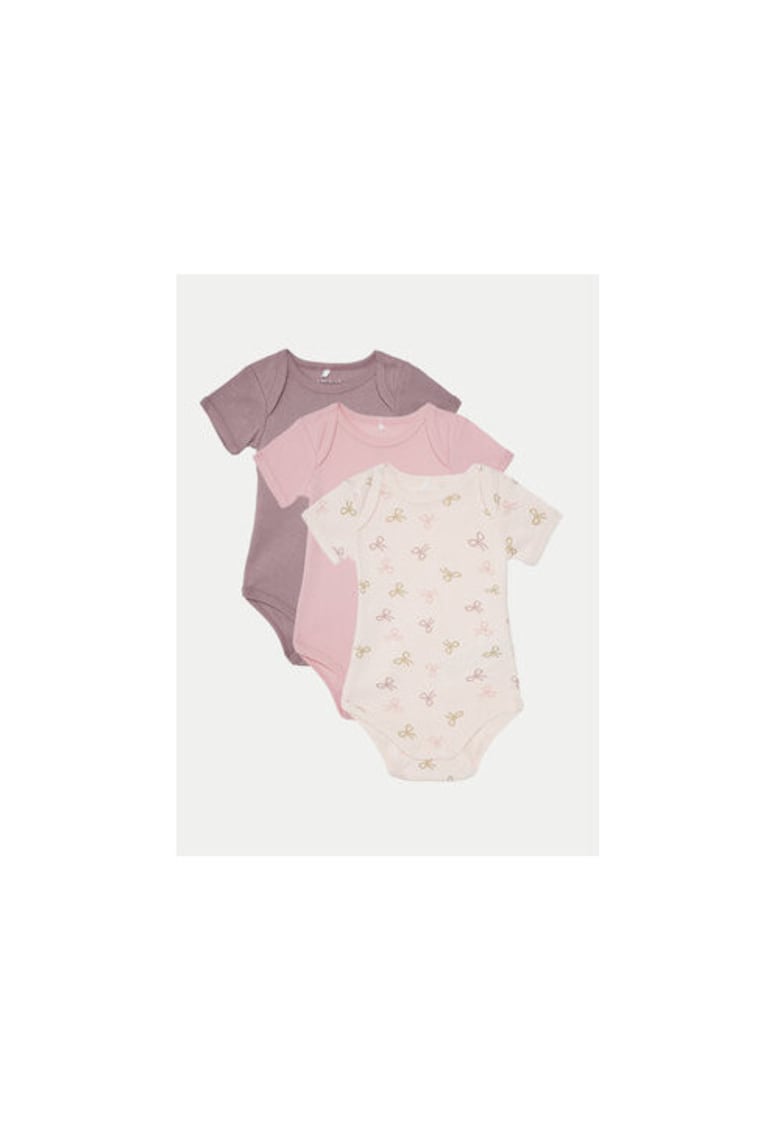 Set 3 boy-uri fete - 304718953 - Bumbac organic/Bumbac - Roz - Roz