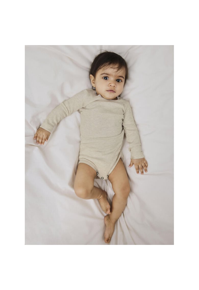 Body fete - 304434013 - Bumbac organic/Modal - Bej - Bej