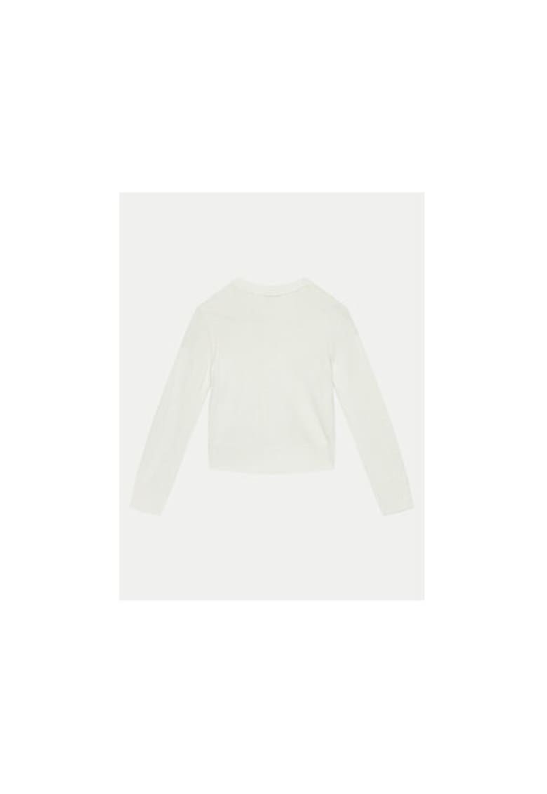Cardigan fete - 304521096 - Acril - Alb - Alb