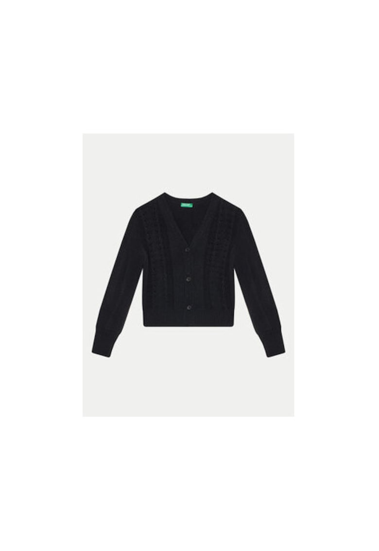 United Colors of Benetton Cardigan fete - 304521102 - Acril - Negru - Negru
