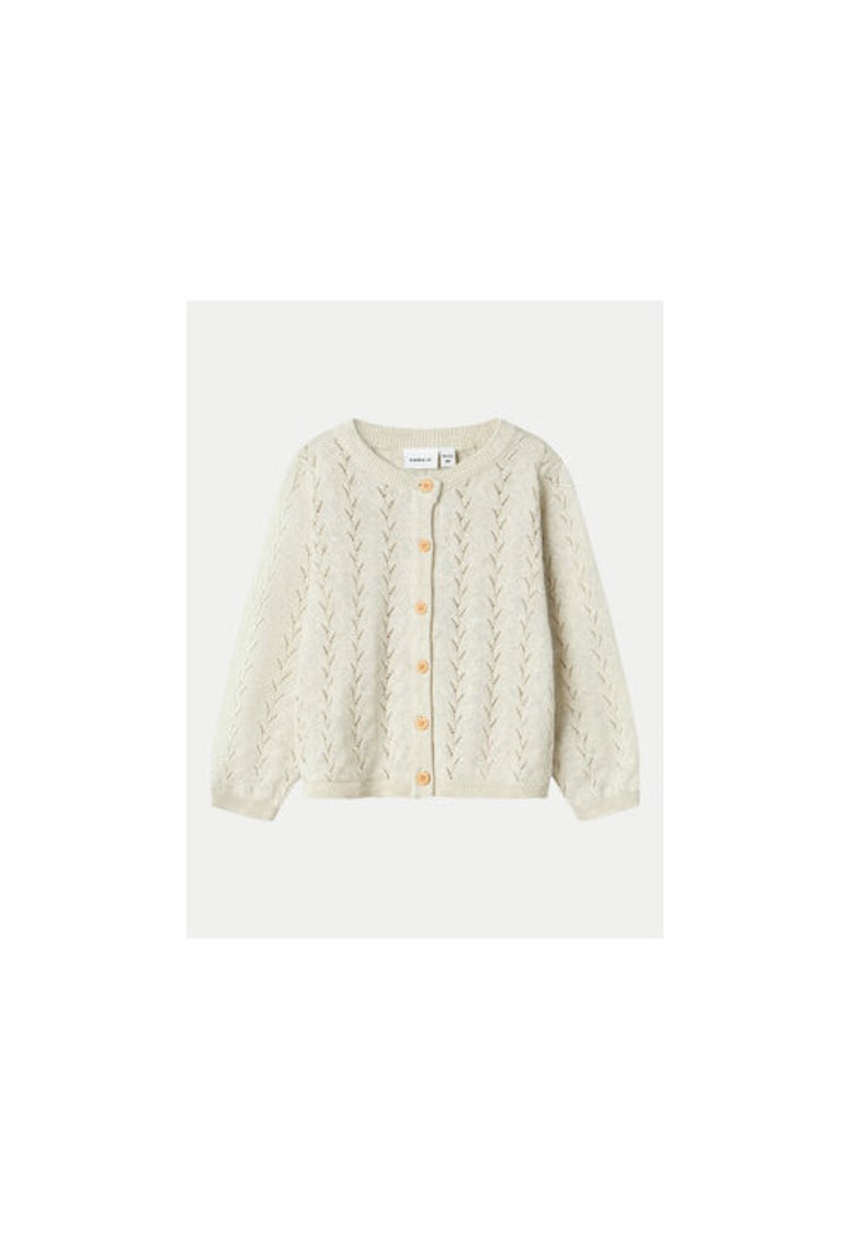 Cardigan fete -  304434778 - Bumbac organic - Bej