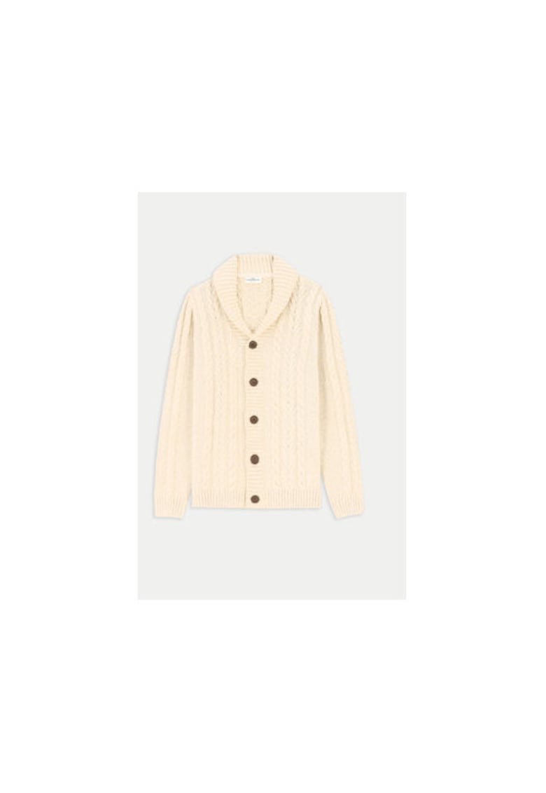 Cardigan baieti -  304488764 - Bumbac/Acril - Bej