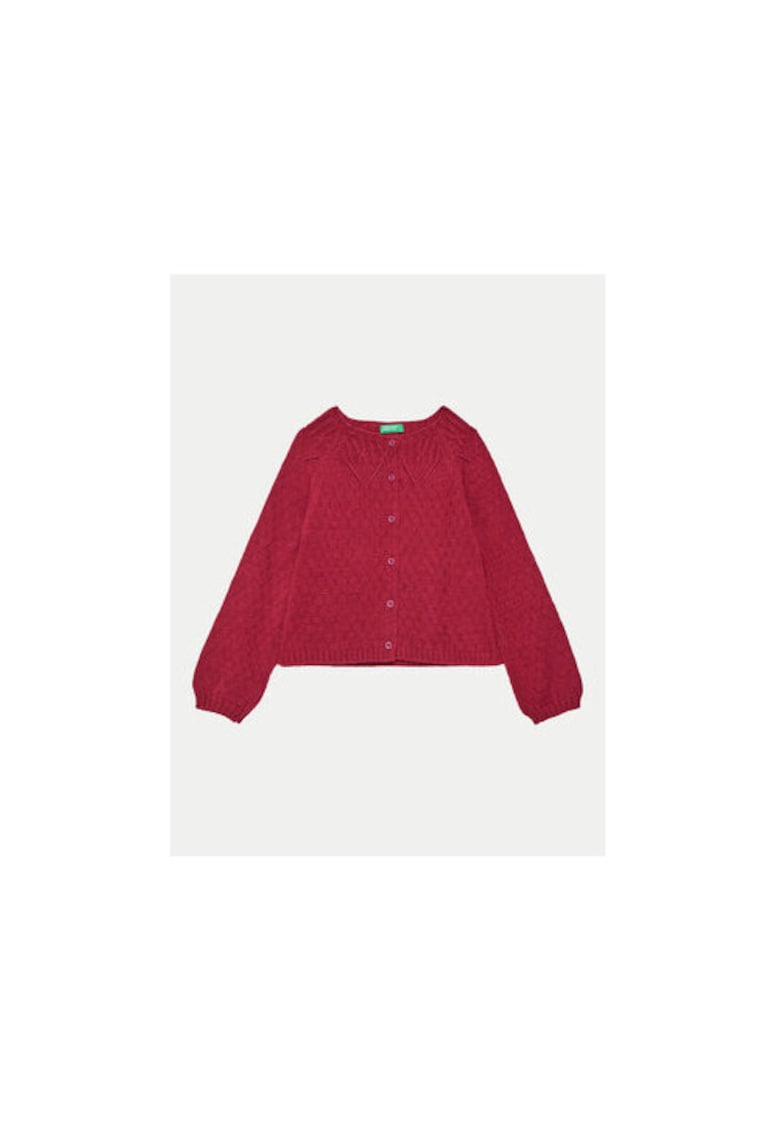Cardigan fete - 304268250 - Acril/Lana - Roz - Roz