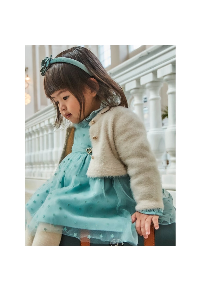 Cardigan fete - 304318863 - Poliamida - Bej - Bej