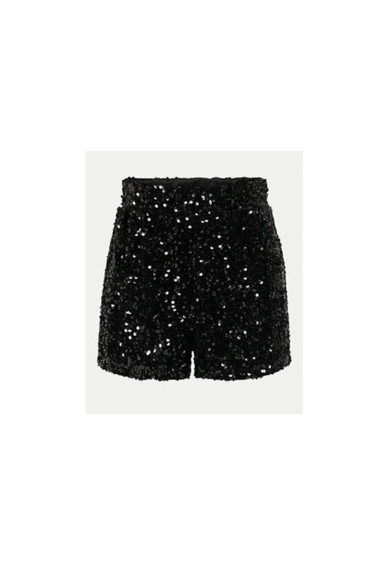 Pantaloni scurti fete - 304519826 - Poliester - Negru - Negru