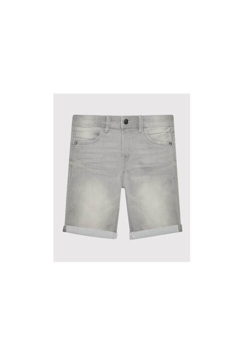 Pantaloni scurti fete - 209555295 - Bumbac/Poliester - Gri