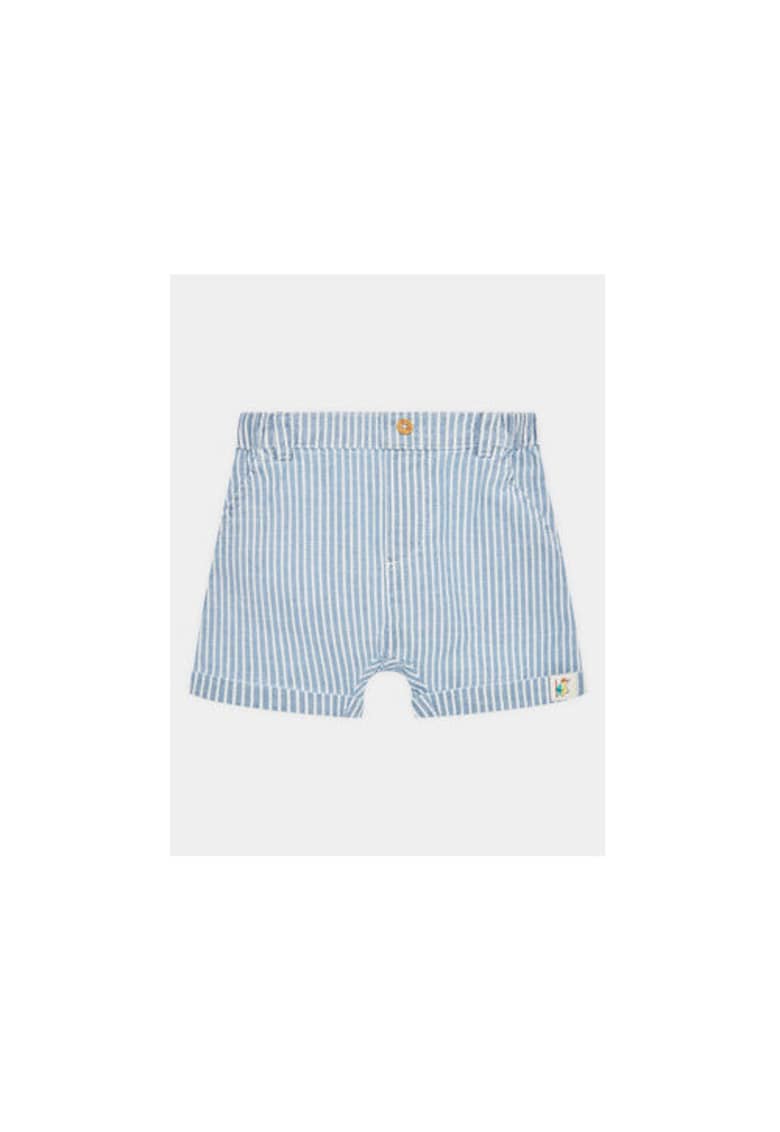 Pantaloni scurti copii - 302102600 - Bumbac - Albastru