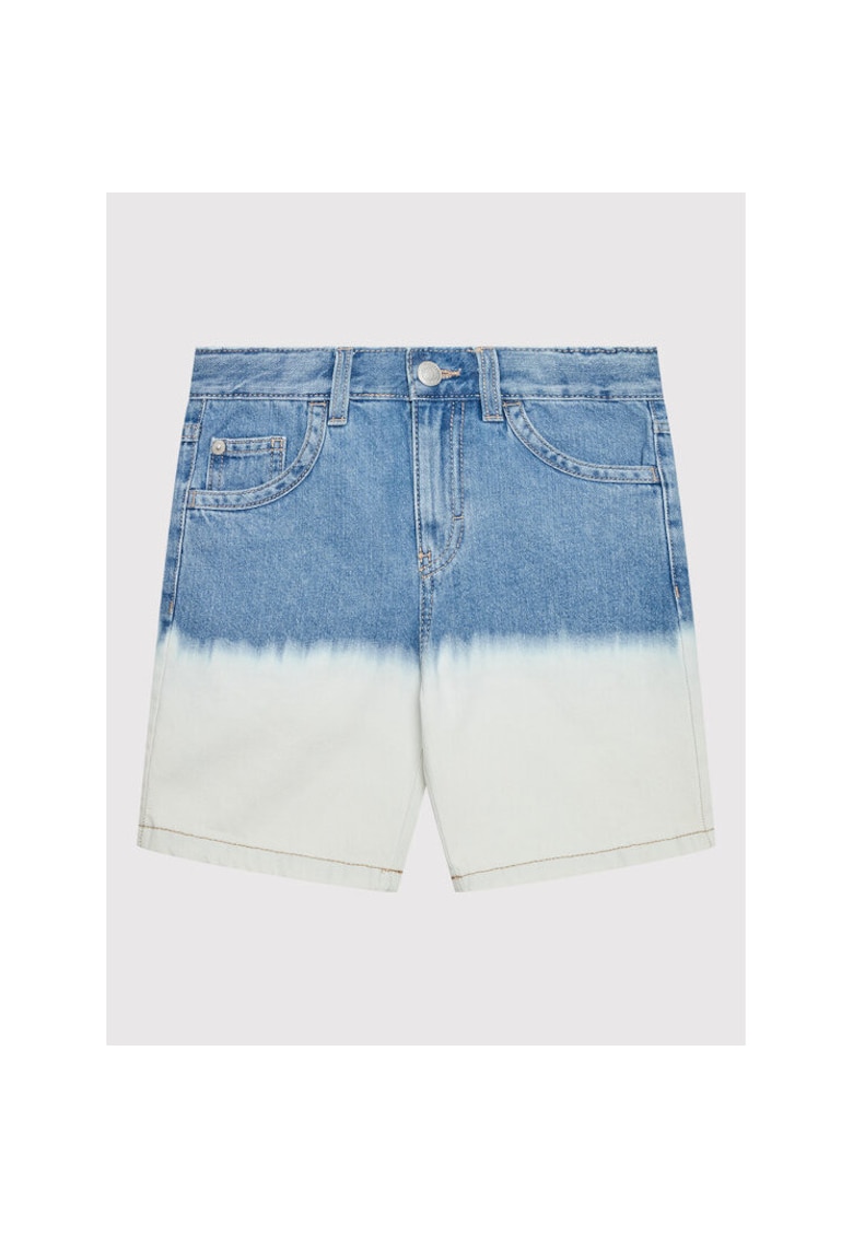 Pantaloni scurti fete - 300151389 - Bumbac - Albastru - Albastru