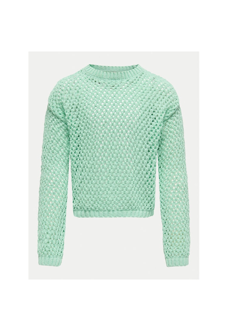 Pulover fete - 304930669 - Poliester reciclat/Bumbac - Verde - Verde