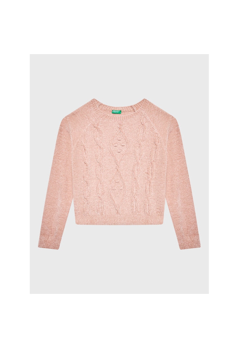 Pulover fete - 301239000 - Poliester - Roz - Roz