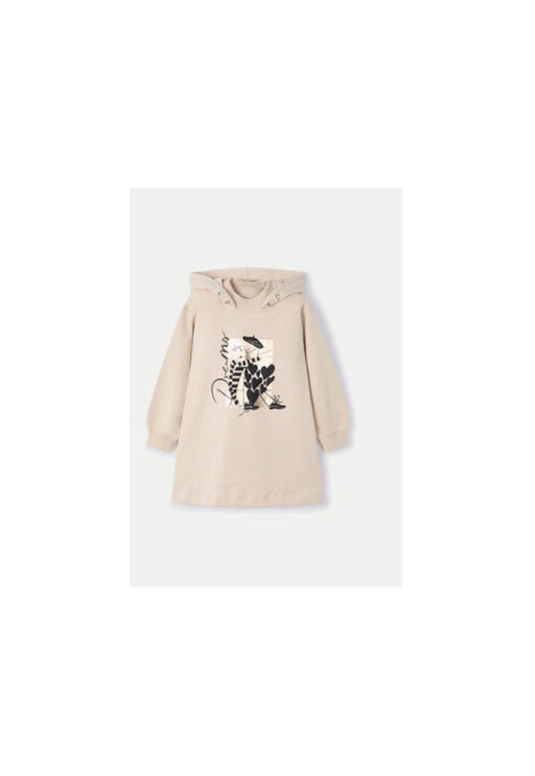 Rochie fete - 304327650 - Bumbac - Bej