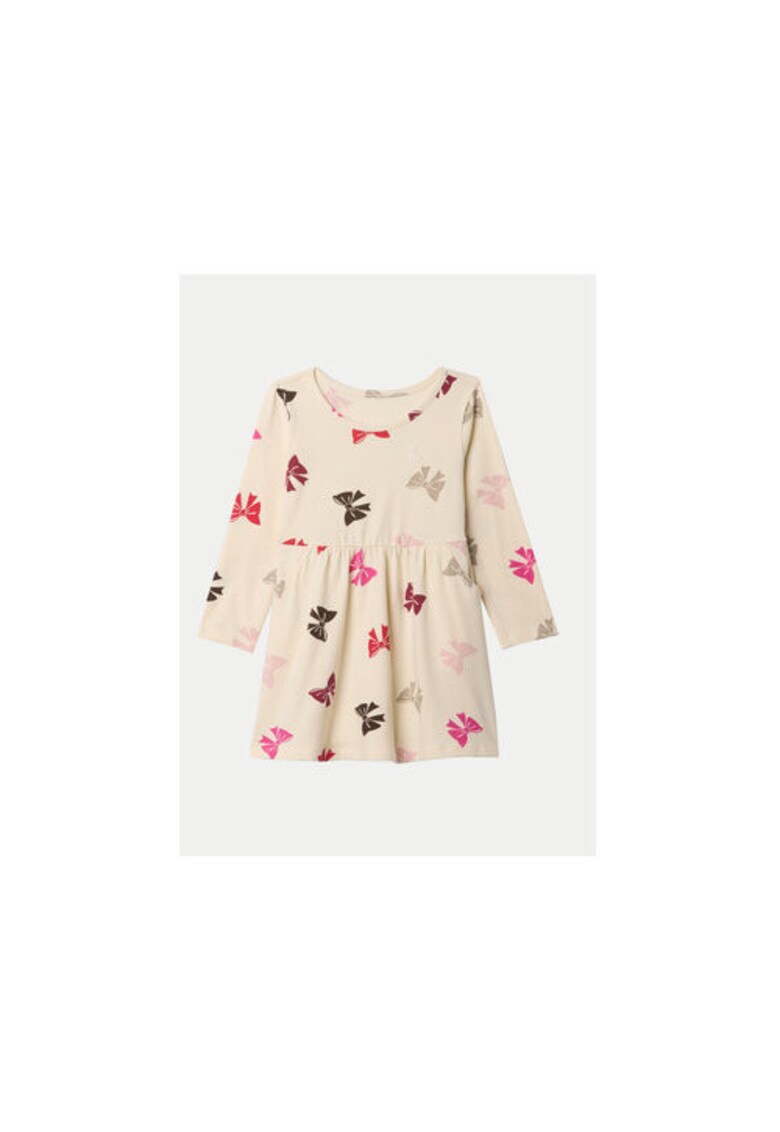 Rochie fete - 304986024 - Bumbac organic - Bej - Bej