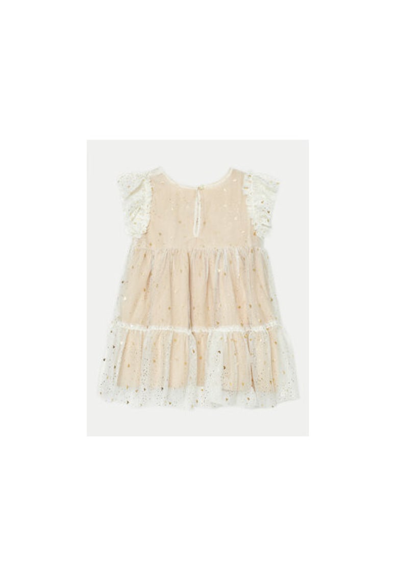 Rochie fete - 304986017 - Poliester - Bej - Bej