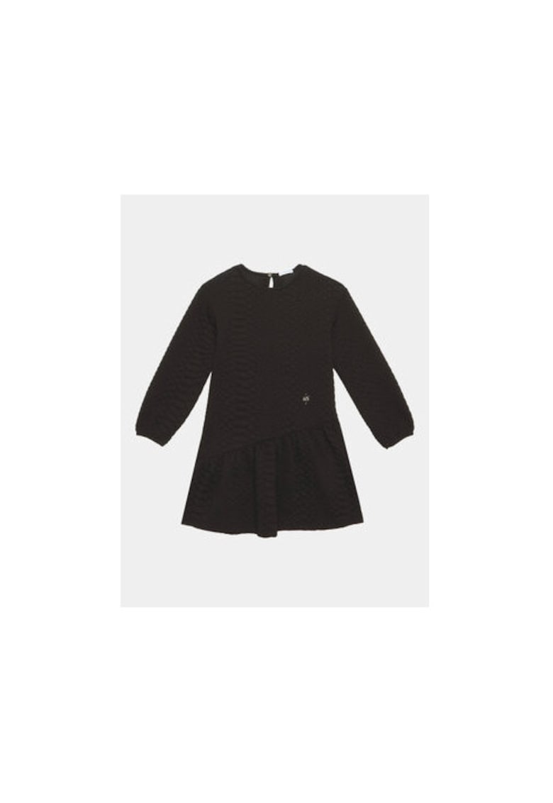 Rochie fete - 303274283 - Poliester/Viscoza - 78565 - Negru