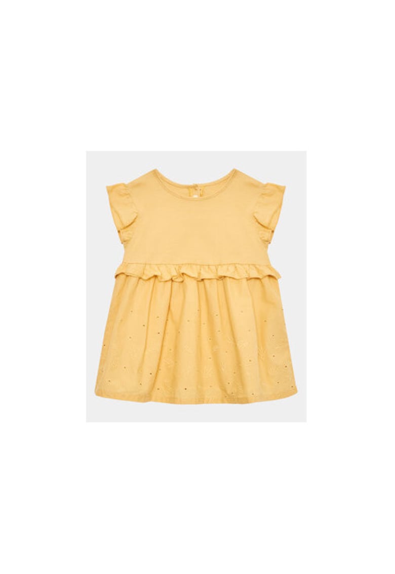 Rochie fete - 302102679 - Bumbac - Galben Rochie fete - 302102679 - Bumbac - Galben