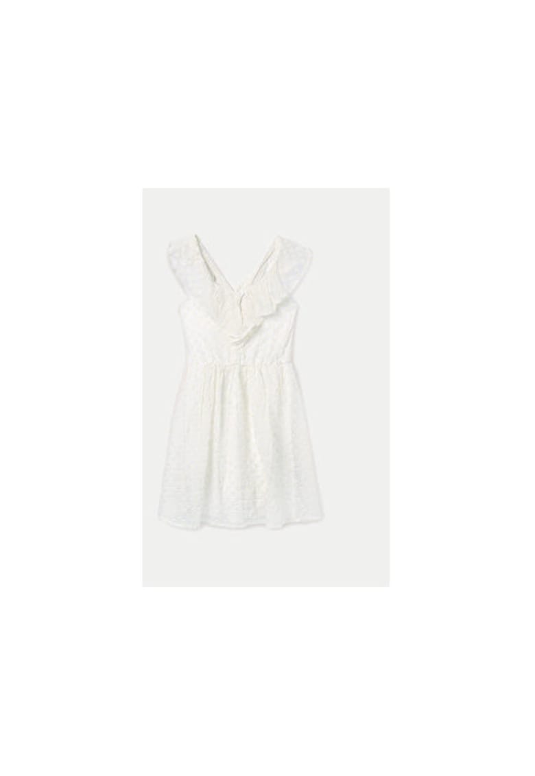 Rochie fete -  304014567 - Bumbac/Poliester - Alb