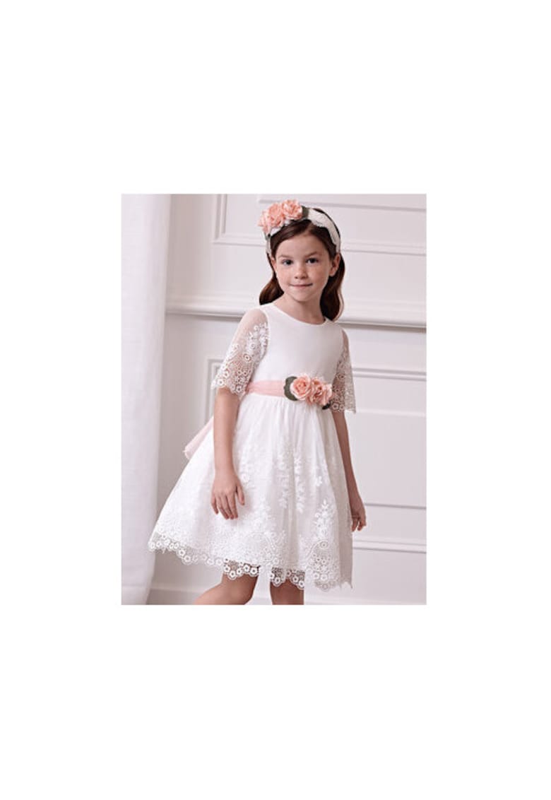 Rochie fete - 304034756 - Poliester - Alb