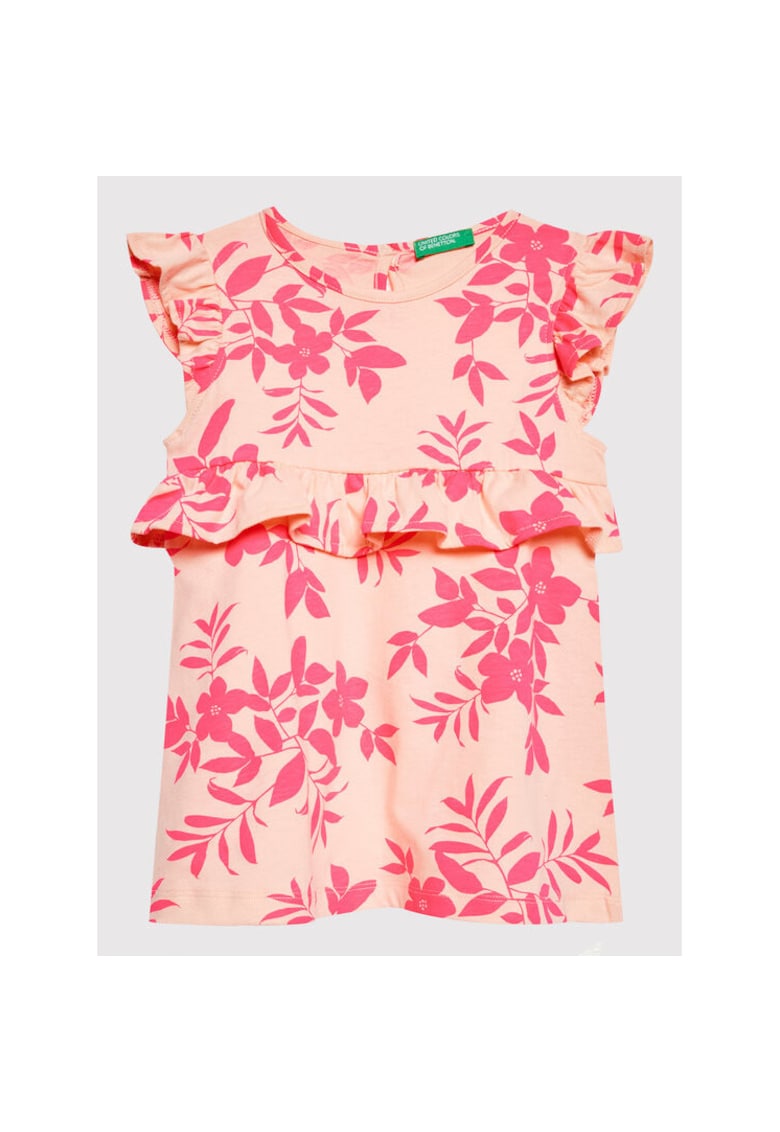 Rochie fete - 300129791 - Bumbac - Roz - Roz