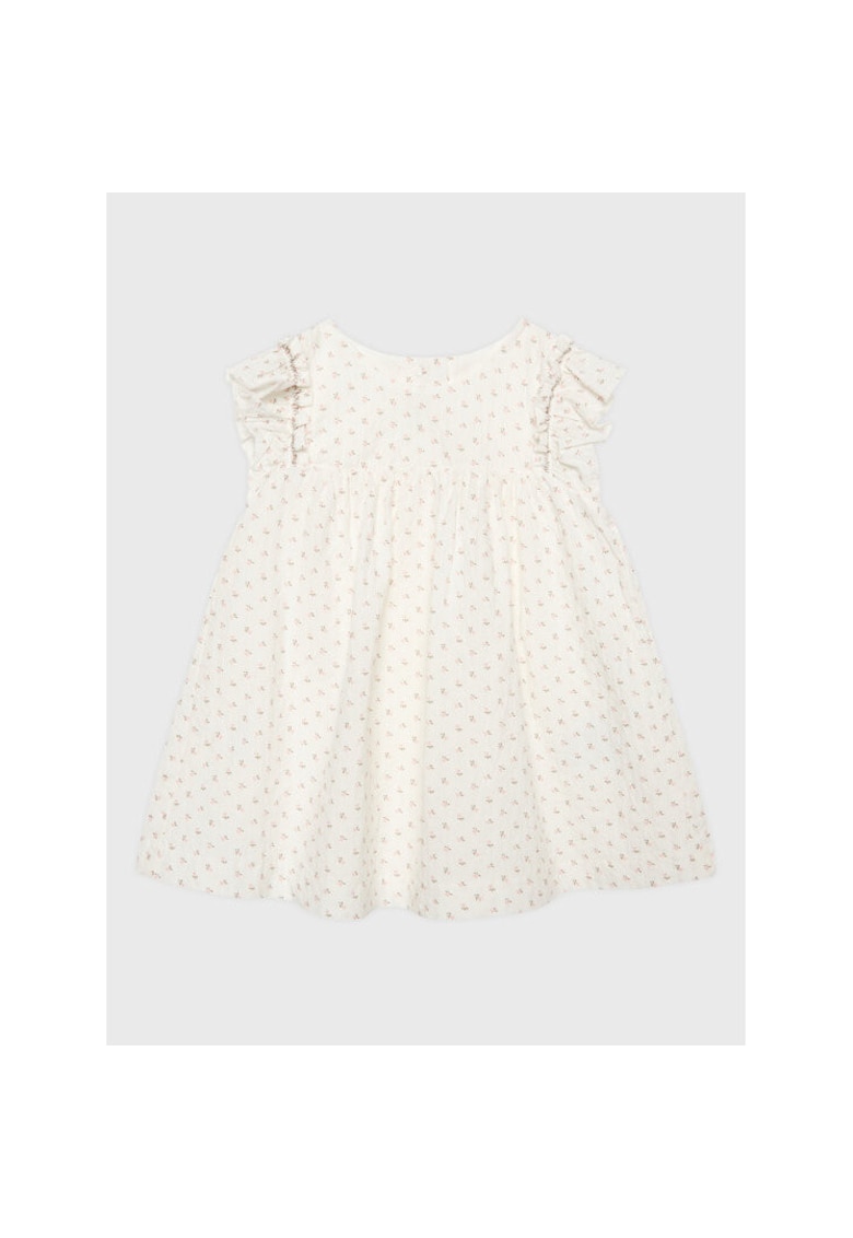 Rochie fete - 301770404 - Bumbac - Alb - Alb