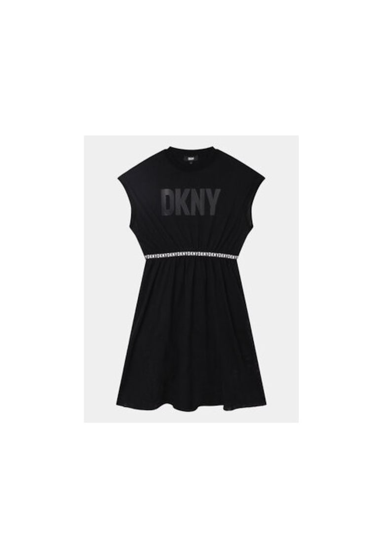 Rochie fete - 303049973 - Viscoza/Poliamida - Negru - Negru