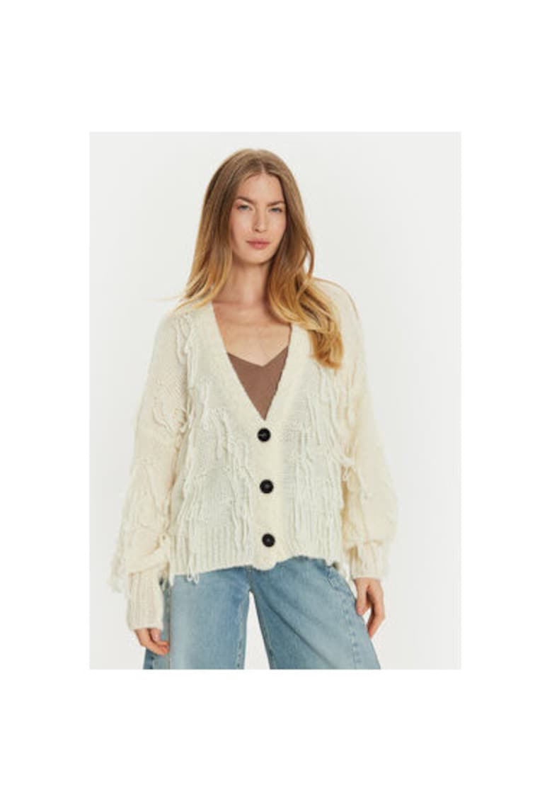 Cardigan dama -  304948756 - Acril/Mohair/Poliamida - One Size INTL - Bej