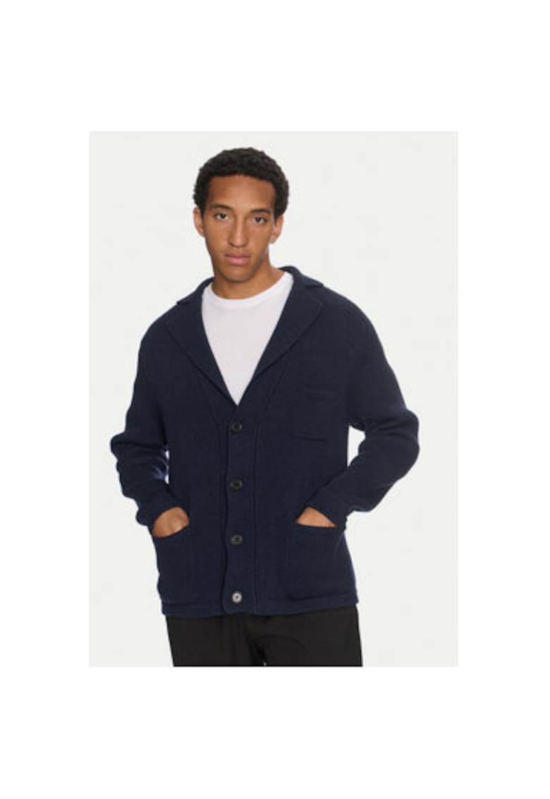 Cardigan barbati -  304174308 - Lana/Nylon - L INTL - Albastru