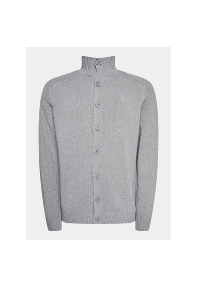 Cardigan barbati -  303548605 - Poliester reciclat/Bumbac/Poliester - Gri Cardigan barbati -  303548605 - Poliester reciclat/Bumbac/Poliester - Gri