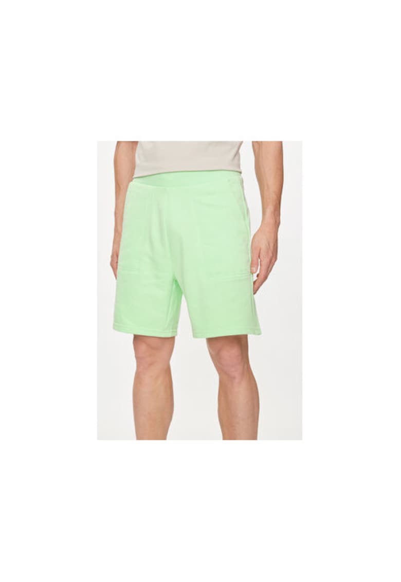 Pantaloni scurti barbati - 303822750 - Bumbac/Poliester - Verde - Verde