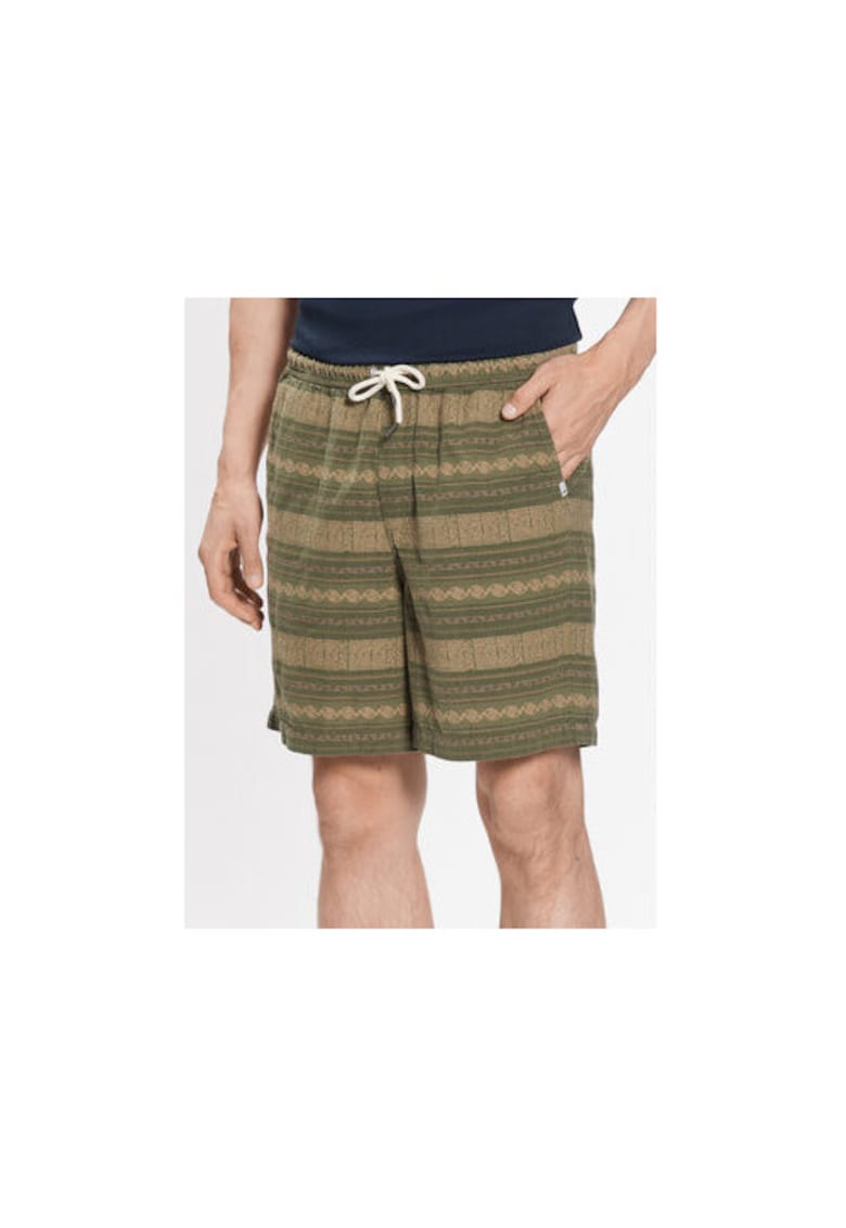 Pantaloni scurti barbati - 301883982 - Bumbac - Verde