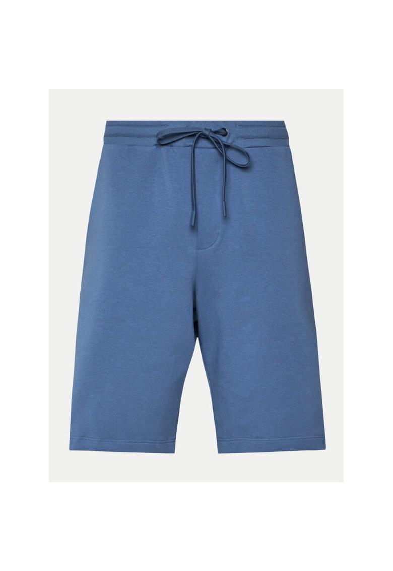 Pantaloni scurti barbati - 303703455 - Bumbac - Albastru - Albastru