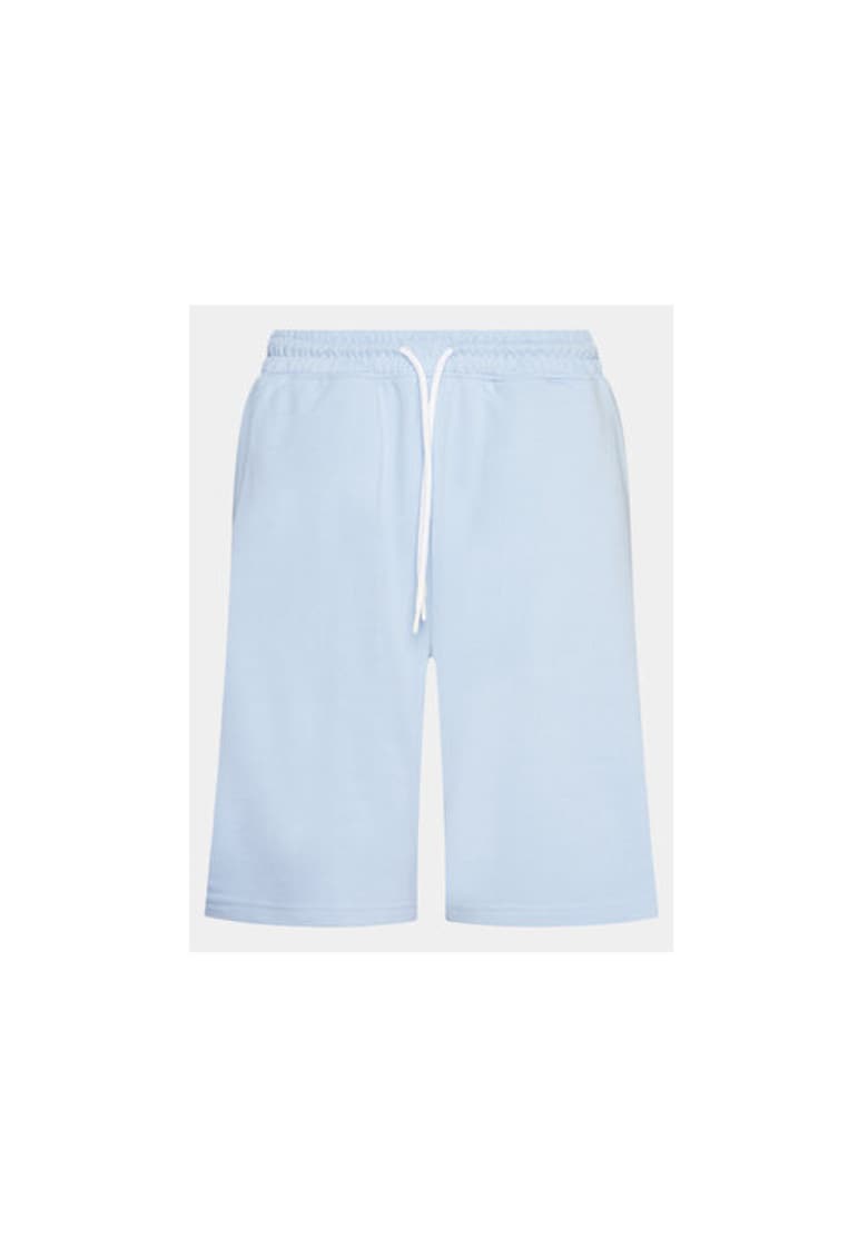 Pantaloni scurti barbati - 303886295 - Bumbac - Albastru