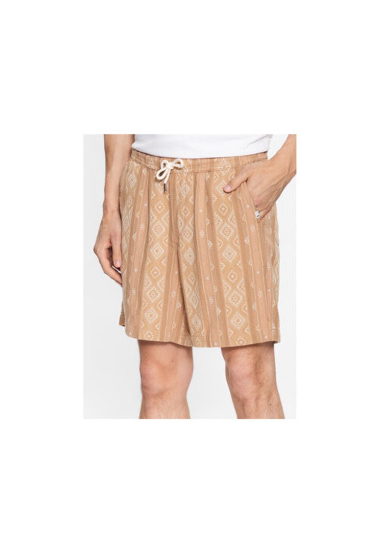 Pantaloni scurti barbati - 301884019 - Bumbac - Bej - Bej