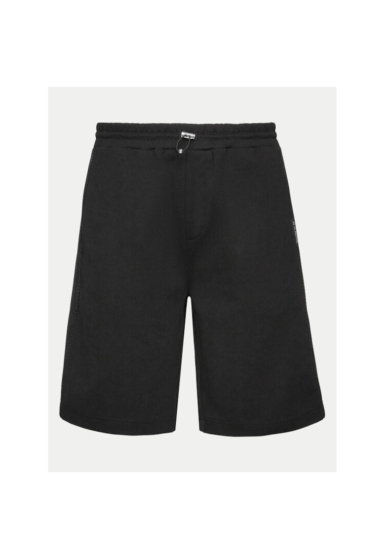 Pantaloni scurti barbati - 303967451 - Bumbac - Negru - Negru