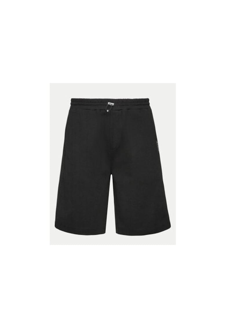 Pantaloni scurti barbati - 303967451 - Bumbac - Negru - Negru