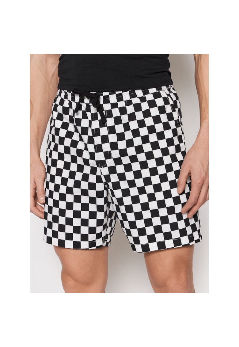 Pantaloni scurti barbati - 300053621 - Bumbac - Alb - Alb