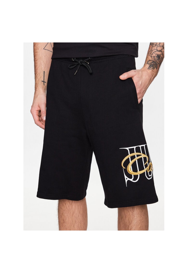 Pantaloni scurti barbati - 302544042 - Bumbac - Negru - Negru