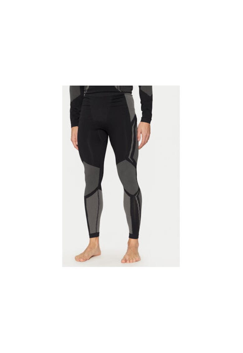 Pantaloni termici barbati - 303945879 - Poliamida/Poliester - Negru