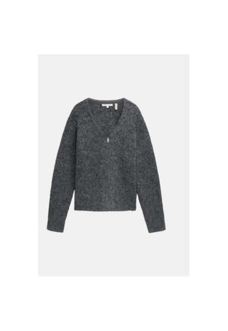 Cardigan dama -  304546761 - Poliester/Poliamida - Gri Cardigan dama -  304546761 - Poliester/Poliamida - Gri