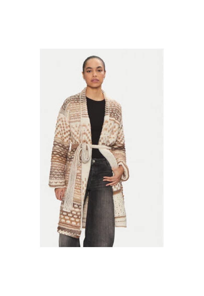 Cardigan dama -  304522451 - Acril/Lana/Nylon - Bej