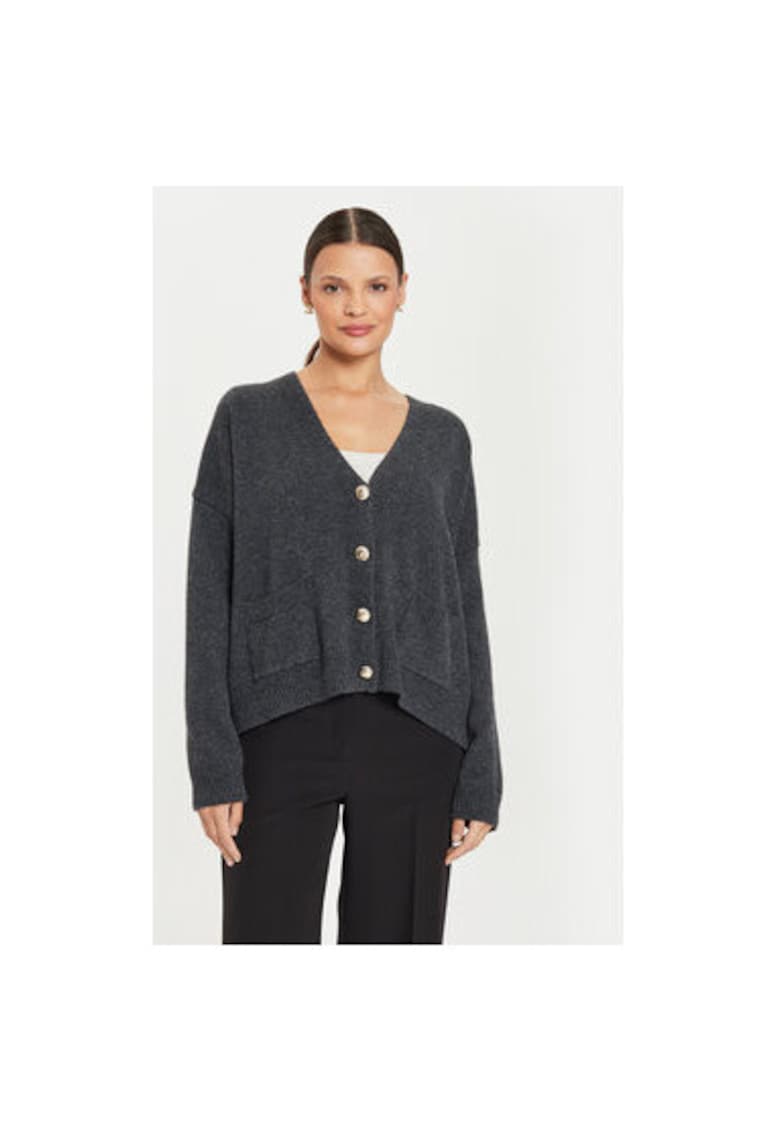 Cardigan dama - 304611049 - Nylon/Viscoza/Lana - One Size INTL - Gri