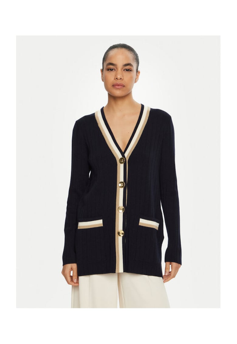 Cardigan dama - 304968464 - Lana - Albastru - Albastru