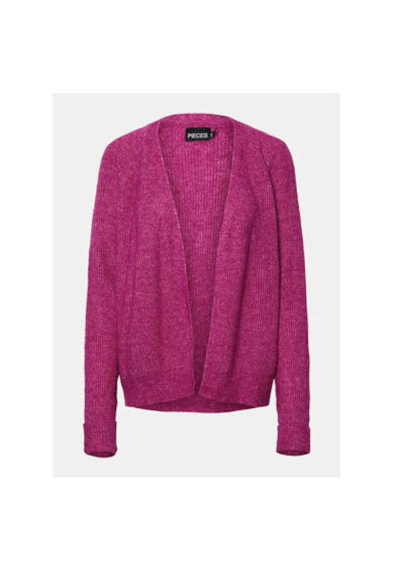 Cardigan dama - 304518065 - Poliester reciclat/Acril - Roz - Roz