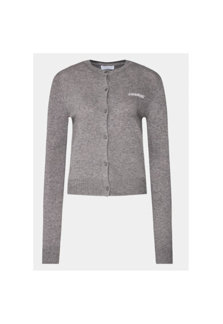 Cardigan dama - 304005206 - Lana/Poliamida - Gri