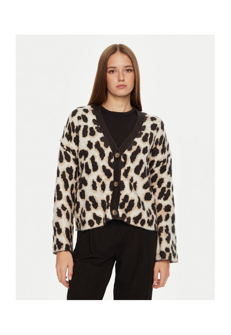 Cardigan dama - 304580345 - Acril/Poliamida - Negru - Negru