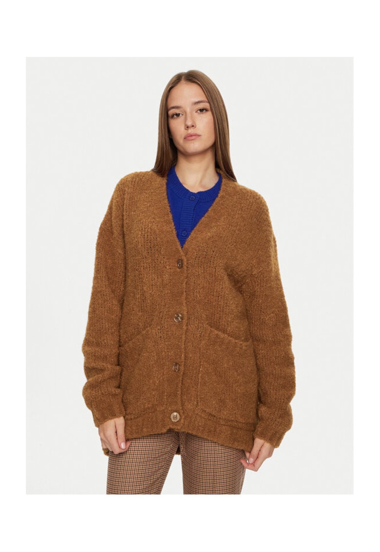 Cardigan dama - 304611148 - Lana/Acril/Lana Alpaca - Maro - Maro