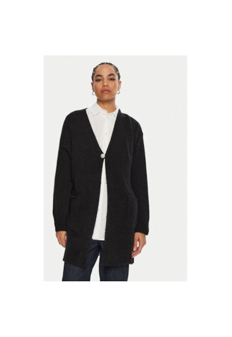 Cardigan dama - 304654800 - Acril/Poliamida/Lana Alpaca - Negru - Negru