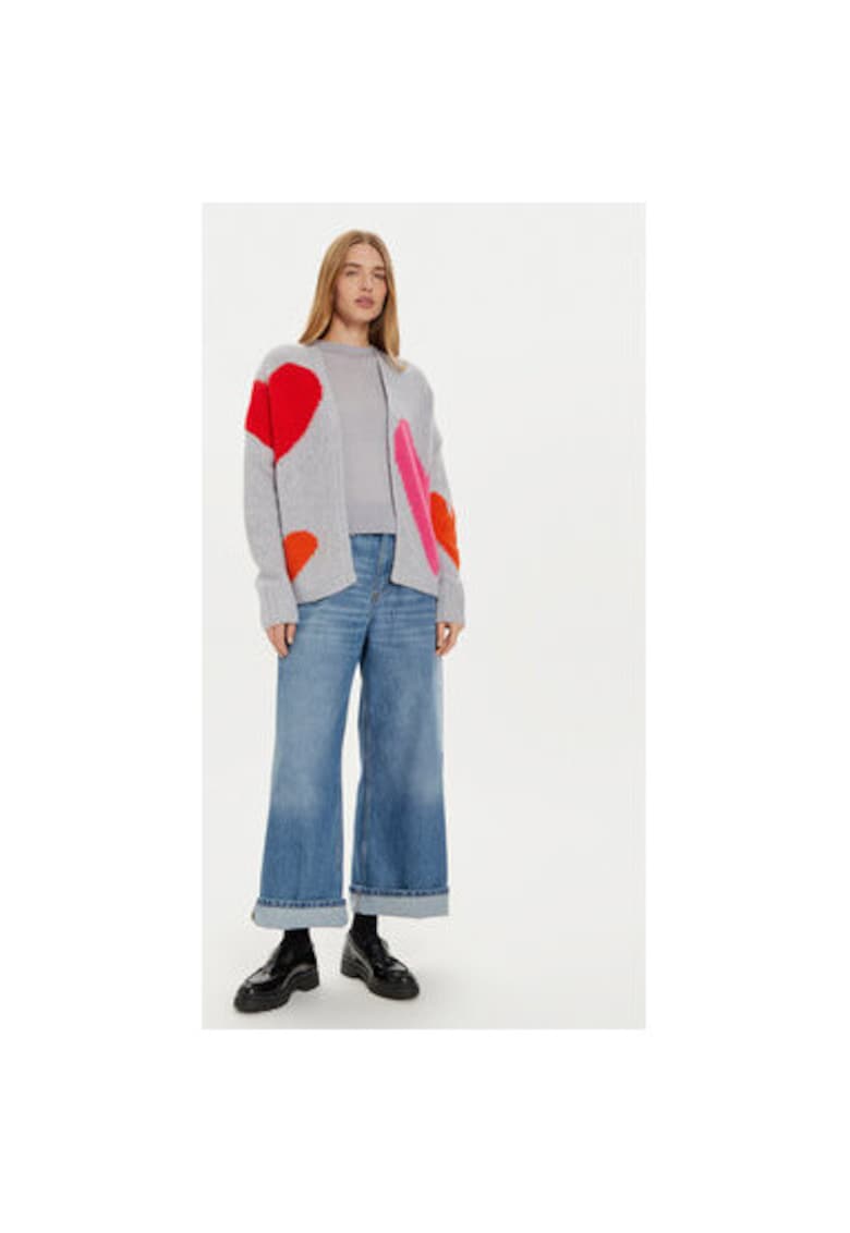 Cardigan dama - 304474644 - Lana/Poliamida - Gri Cardigan dama - 304474644 - Lana/Poliamida - Gri