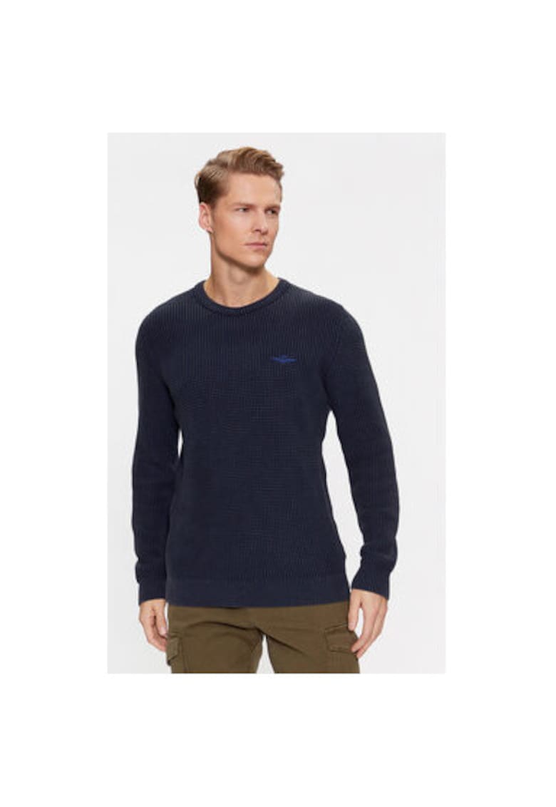 Pulover barbati -  303319786 - Bumbac - Albastru