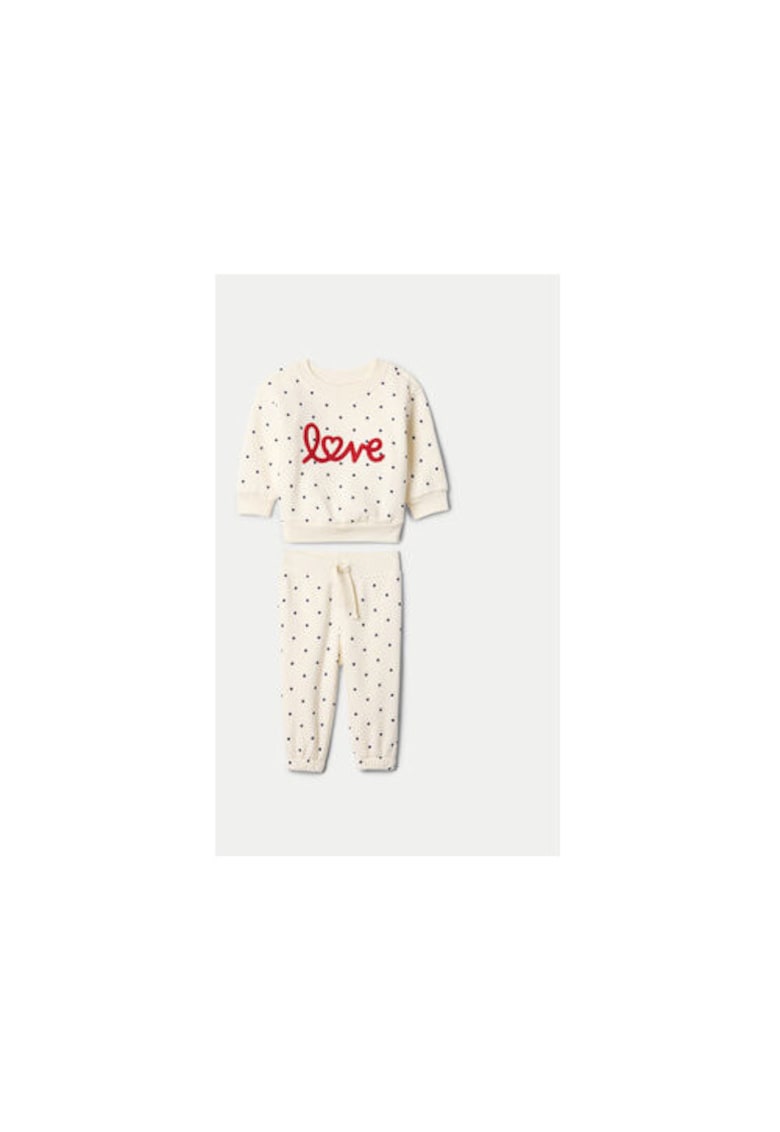 Trening fete - 304985515 - Bumbac organic/Poliester - Bej - Bej